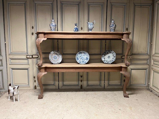 Large Pair Of Chippendale Style Consoles