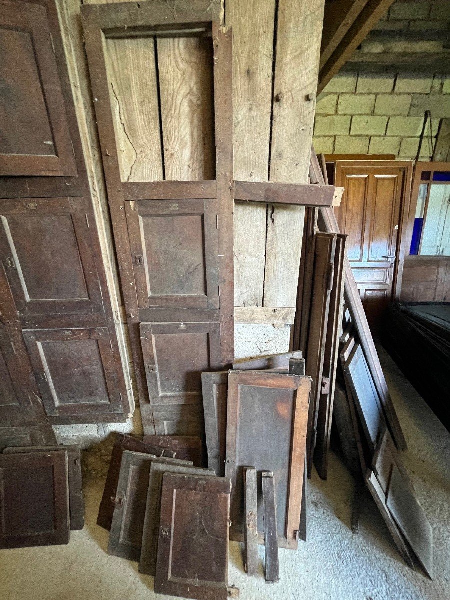 Refectory Woodwork In Walnut, Louis Philippe Period-photo-4