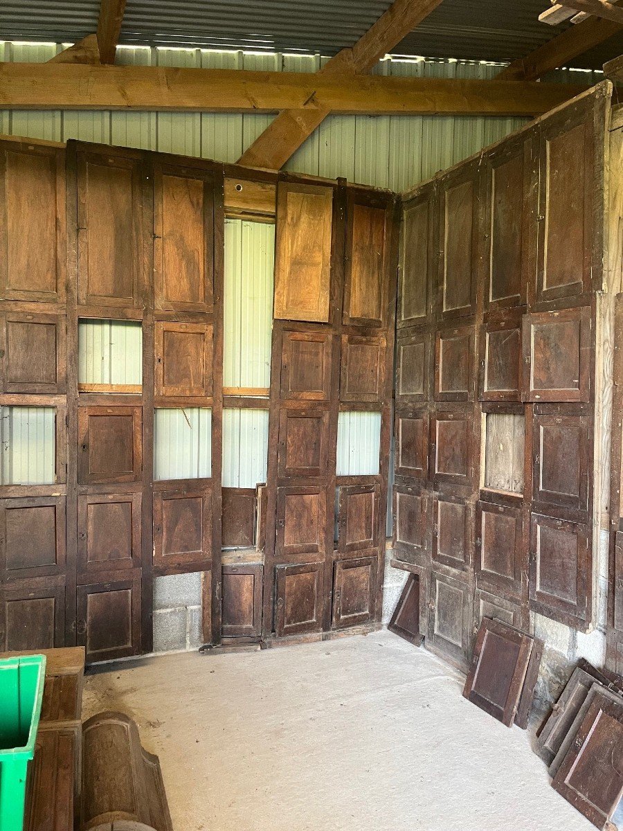 Refectory Woodwork In Walnut, Louis Philippe Period-photo-5