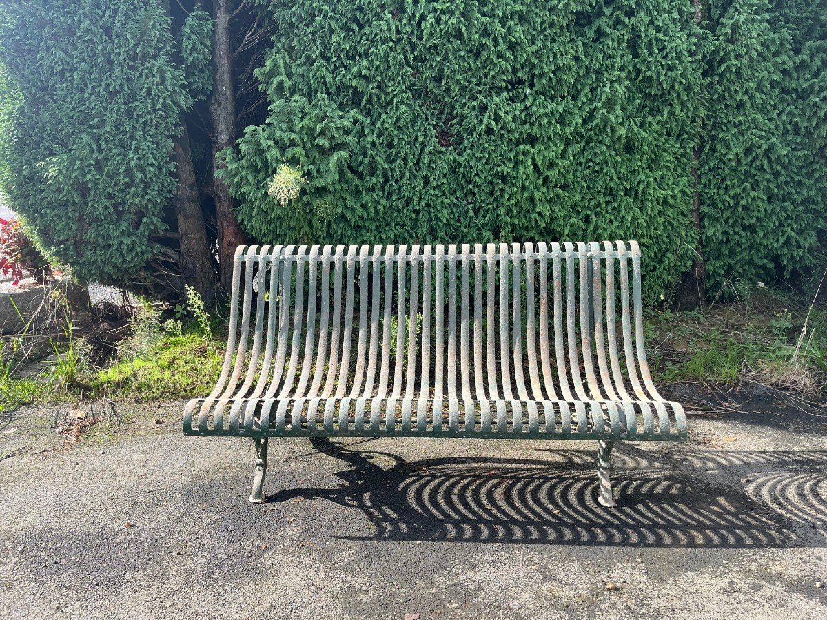 19th Century Iron And Cast Iron Garden Bench