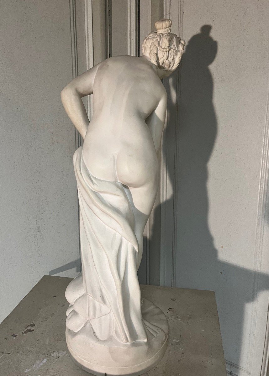 "venus Bathing" Sculpture By Dal Torrione, 20th Century-photo-2