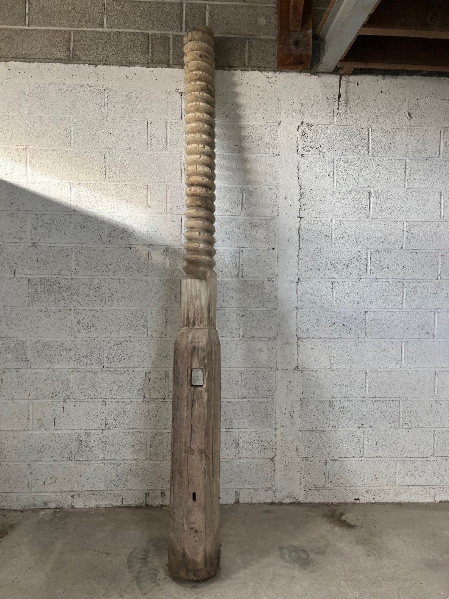 Old Wooden Press Screw