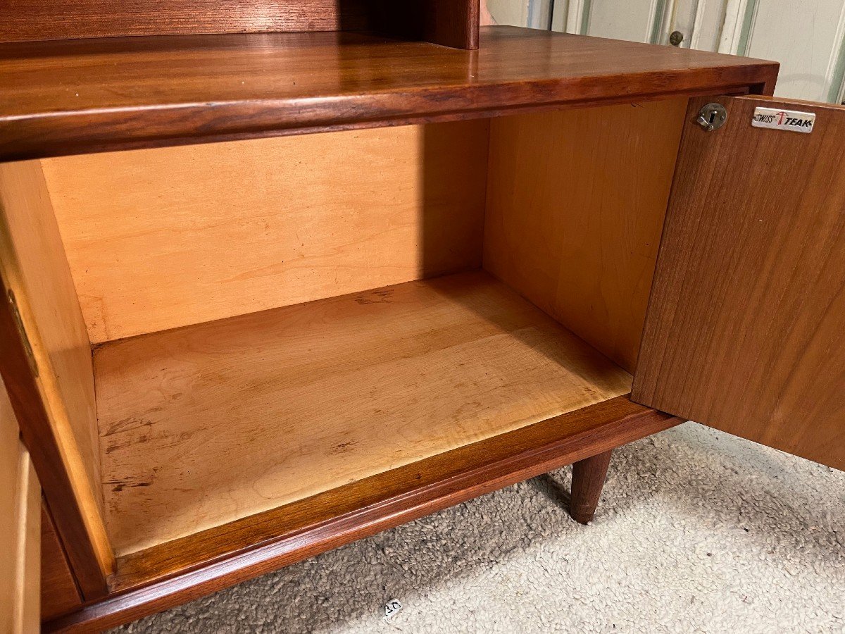 Swiss Teak Bookcase, 1960s-photo-3