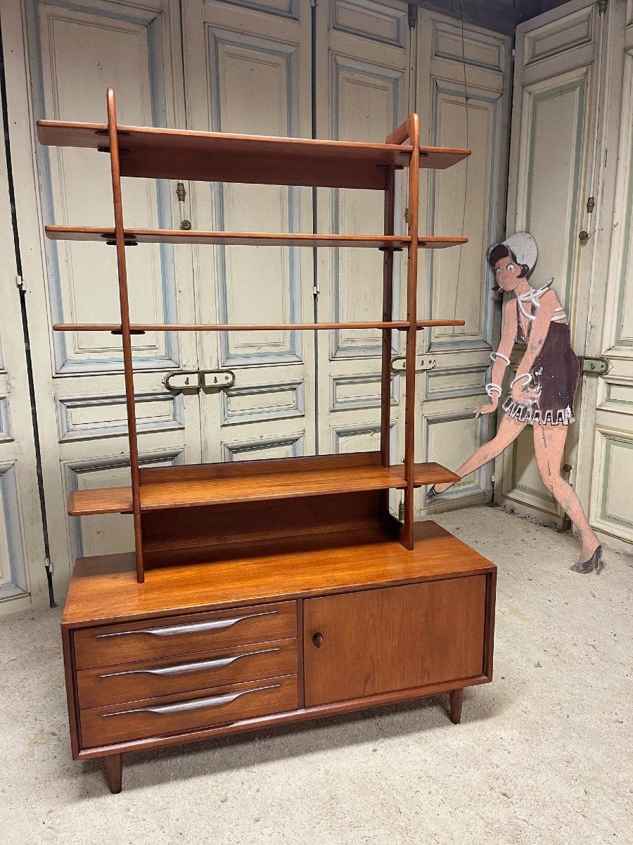 Swiss Teak Bookcase, 1960s-photo-8