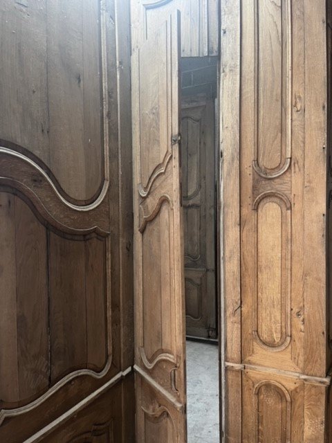 Oak Living Room Paneling, Normandy, 18th Century-photo-3