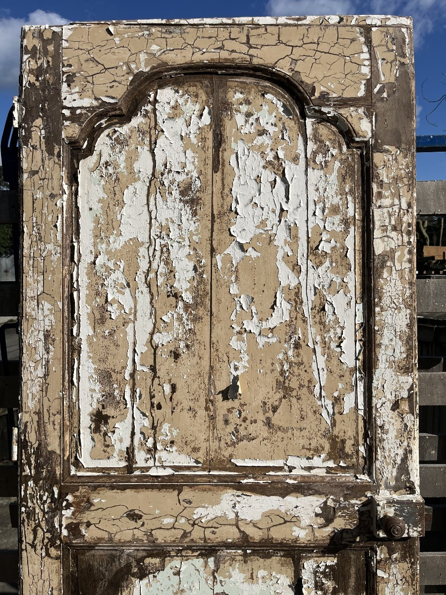 Porte De Communication En Chêne Peint, époque XVIIIe Siècle-photo-3