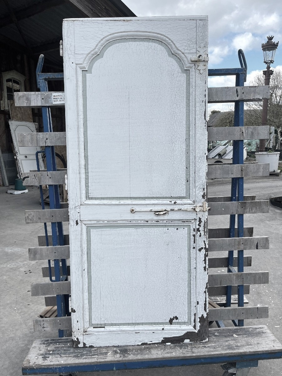 18th Century Painted Oak Communication Door