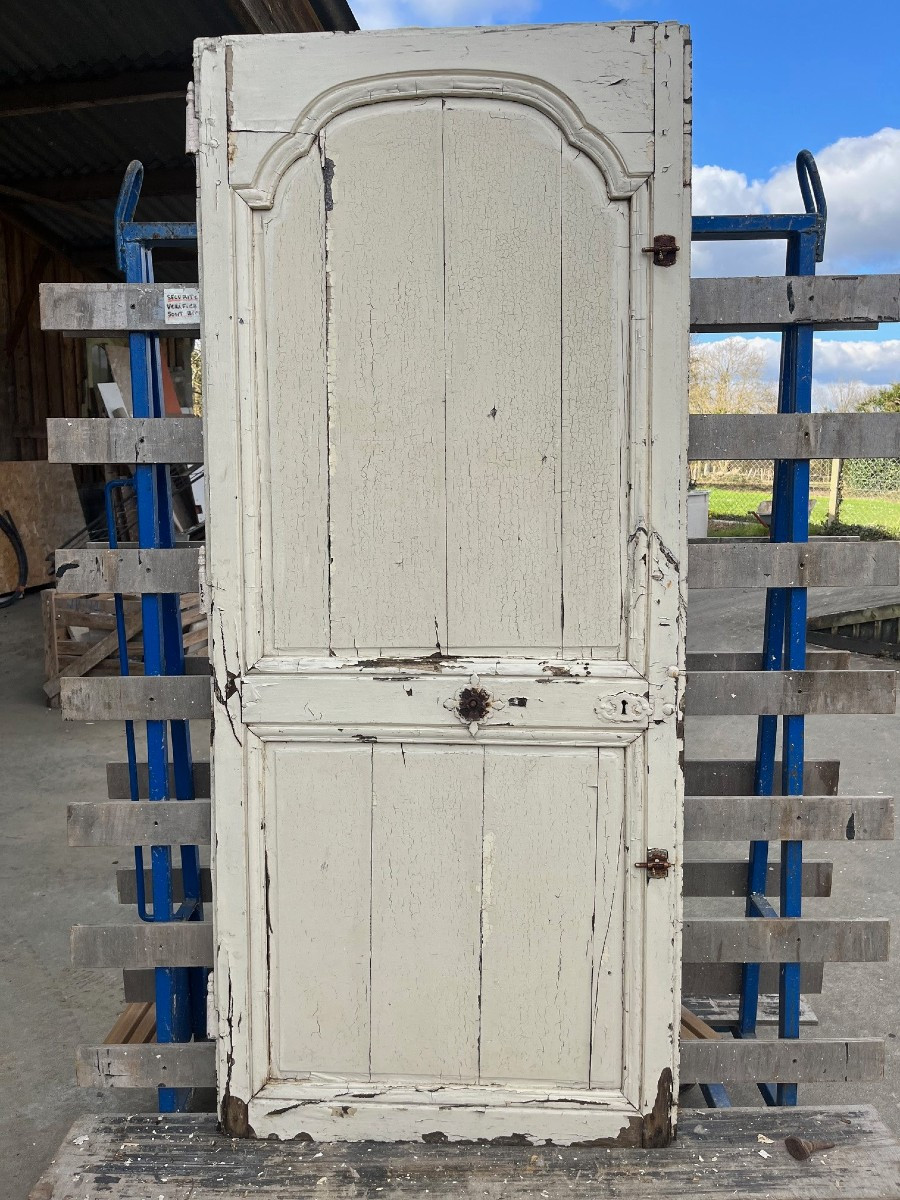 18th Century Painted Oak Communication Door