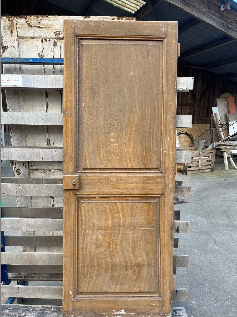 19th Century Painted Wooden Presbytery Door