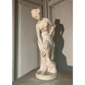 "vénus Au Bain " Sculpture De Dal Torrione époque XXe Siècle