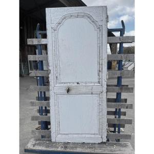 Interior Communication Door In Painted Oak, 18th Century