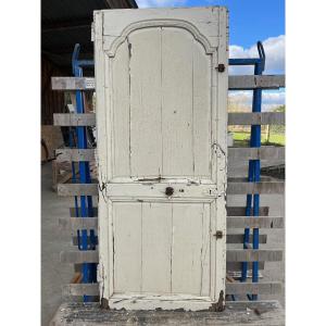 18th Century Painted Oak Communication Door