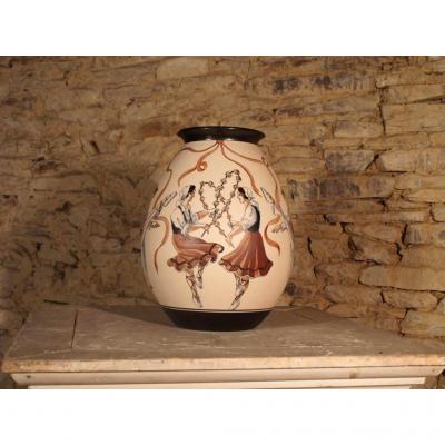 Vase Ciboure Signed Richard The Corrone.