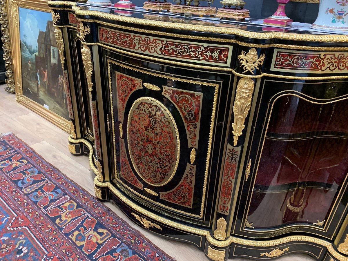 A Boulles Marquetry Sideboard-photo-3