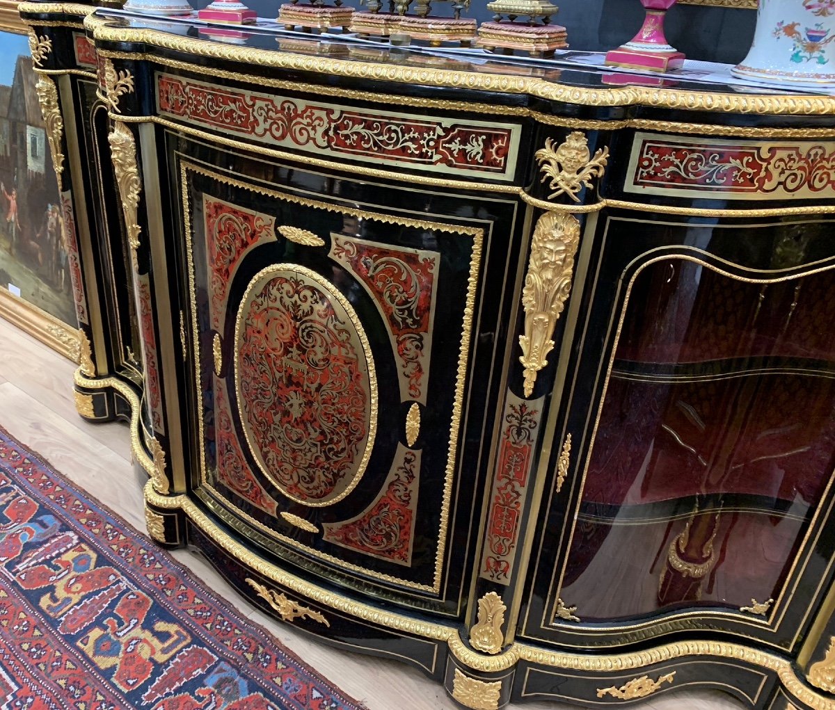 A Boulles Marquetry Sideboard