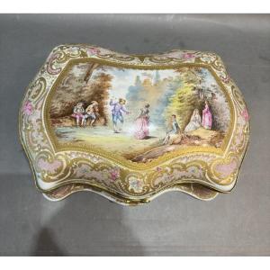 Coffret, Boîte En Porcelaine De Sèvres 