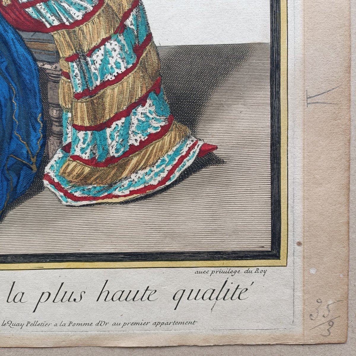 I.d.de St Jean Dame De La Plus Haute Qualité Gravure De Mode 1693-photo-2