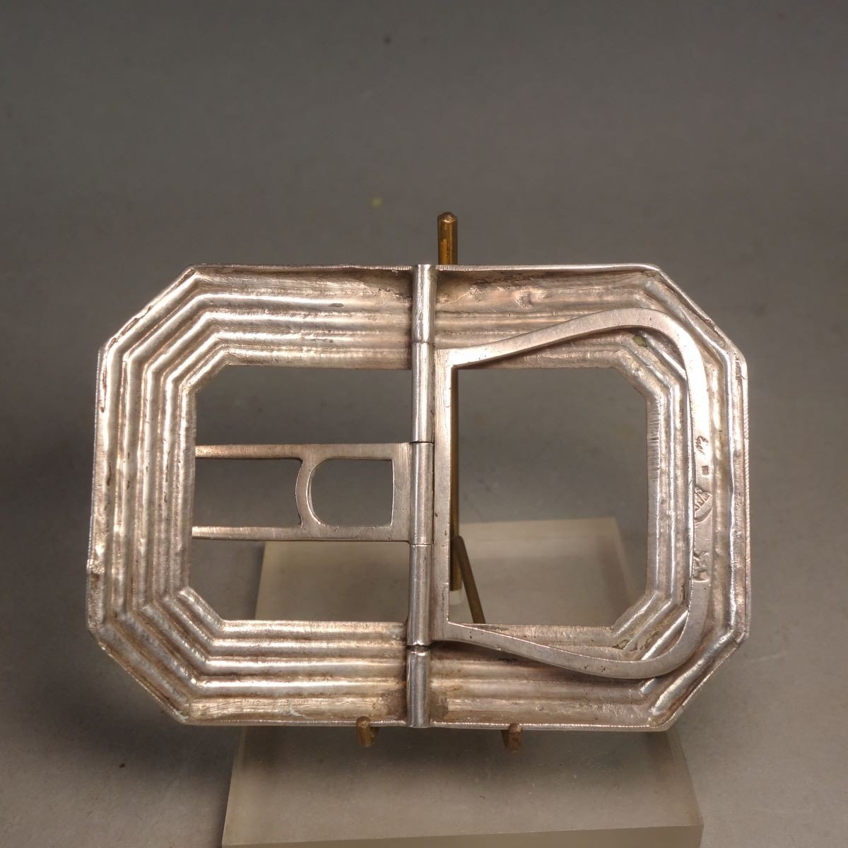 Art Deco Silver Belt Buckle 50 Gr-photo-2