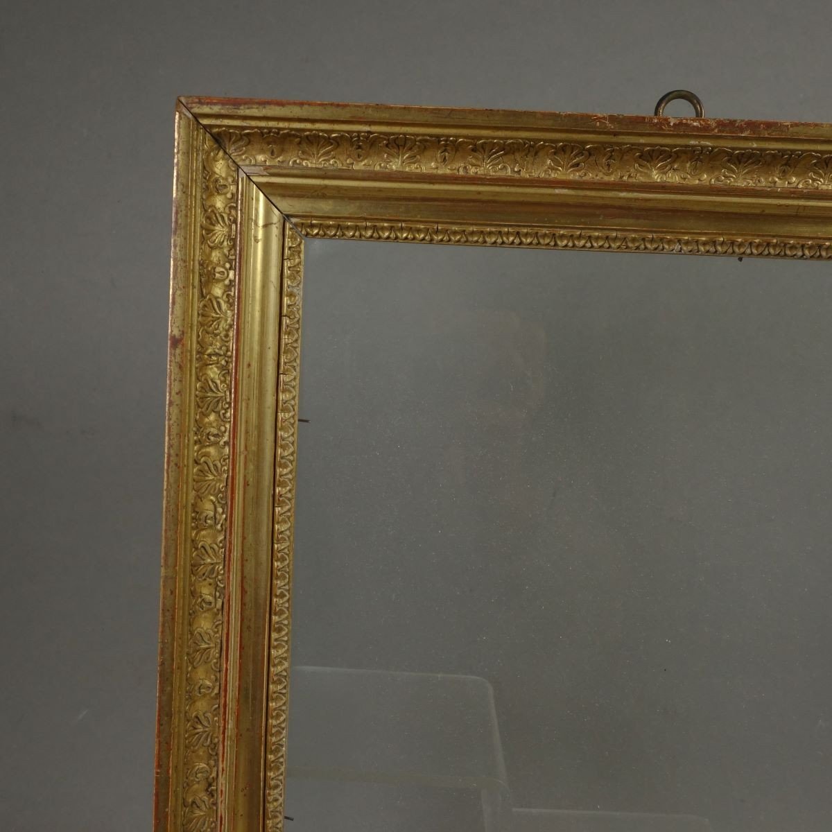 Mid 19th Century Frame Empire Style Rabbet: 26.5 X 32.5 Cm-photo-3