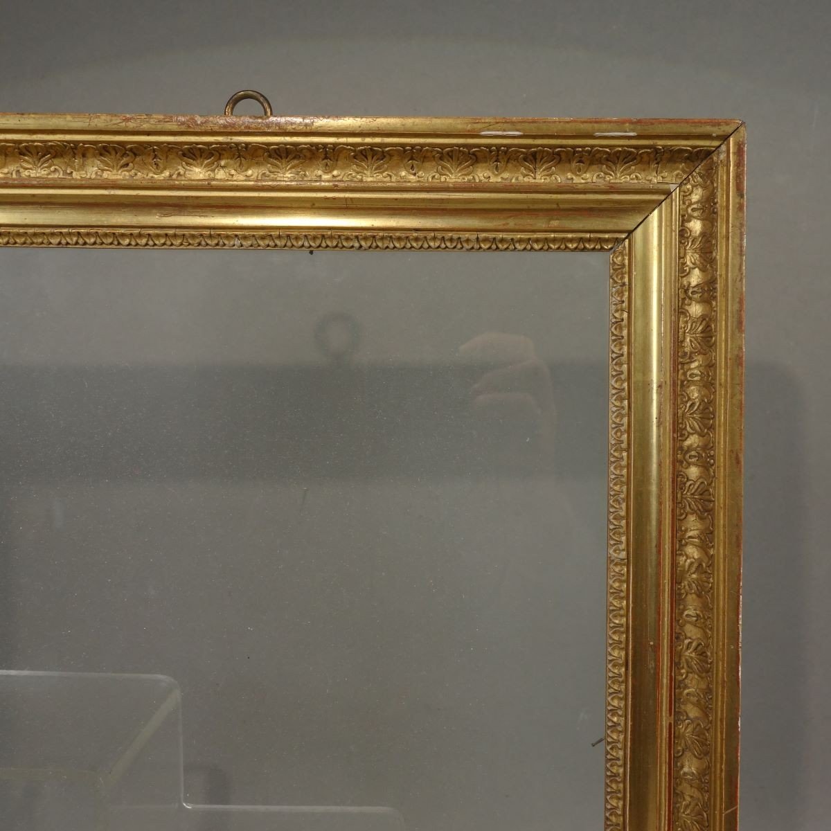 Mid 19th Century Frame Empire Style Rabbet: 26.5 X 32.5 Cm-photo-4