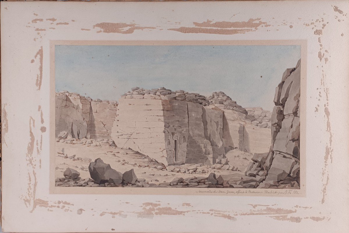 Franz Christian  GAU (1790-1853) Carrière De Gartas Kertassi Nubie 1819  fouilles Archéologie Égypte-photo-1