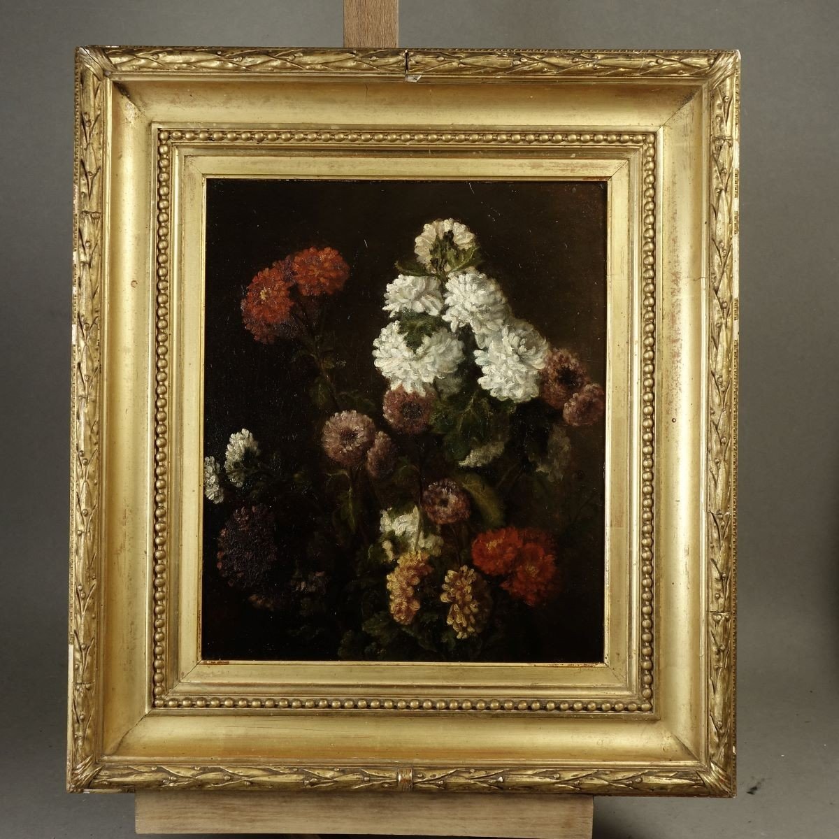 Bouquet De Fleurs XIXe "georges De Ségues  "