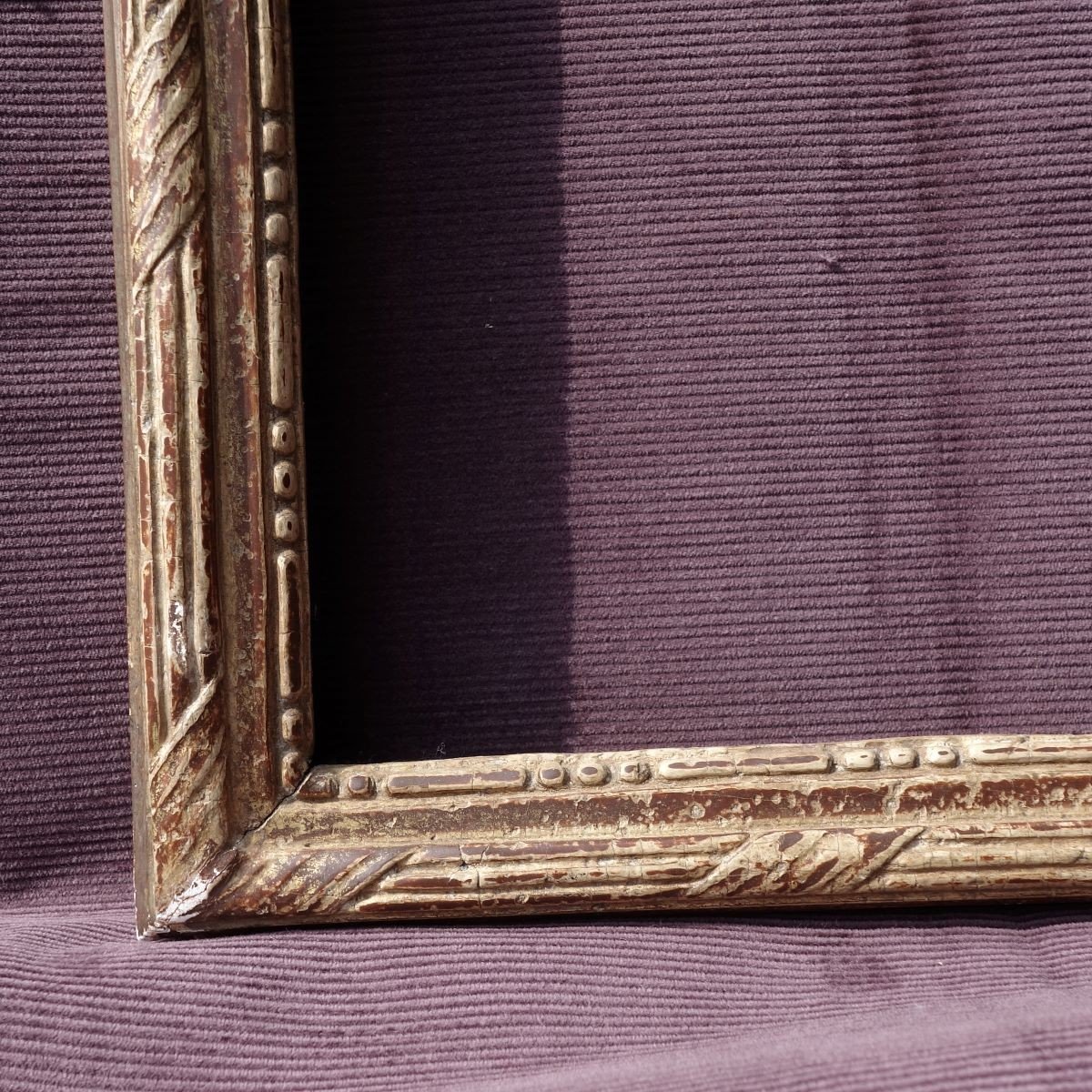 18th Century Baguette Frames Carved Wood Gilding To Be Restored -photo-4