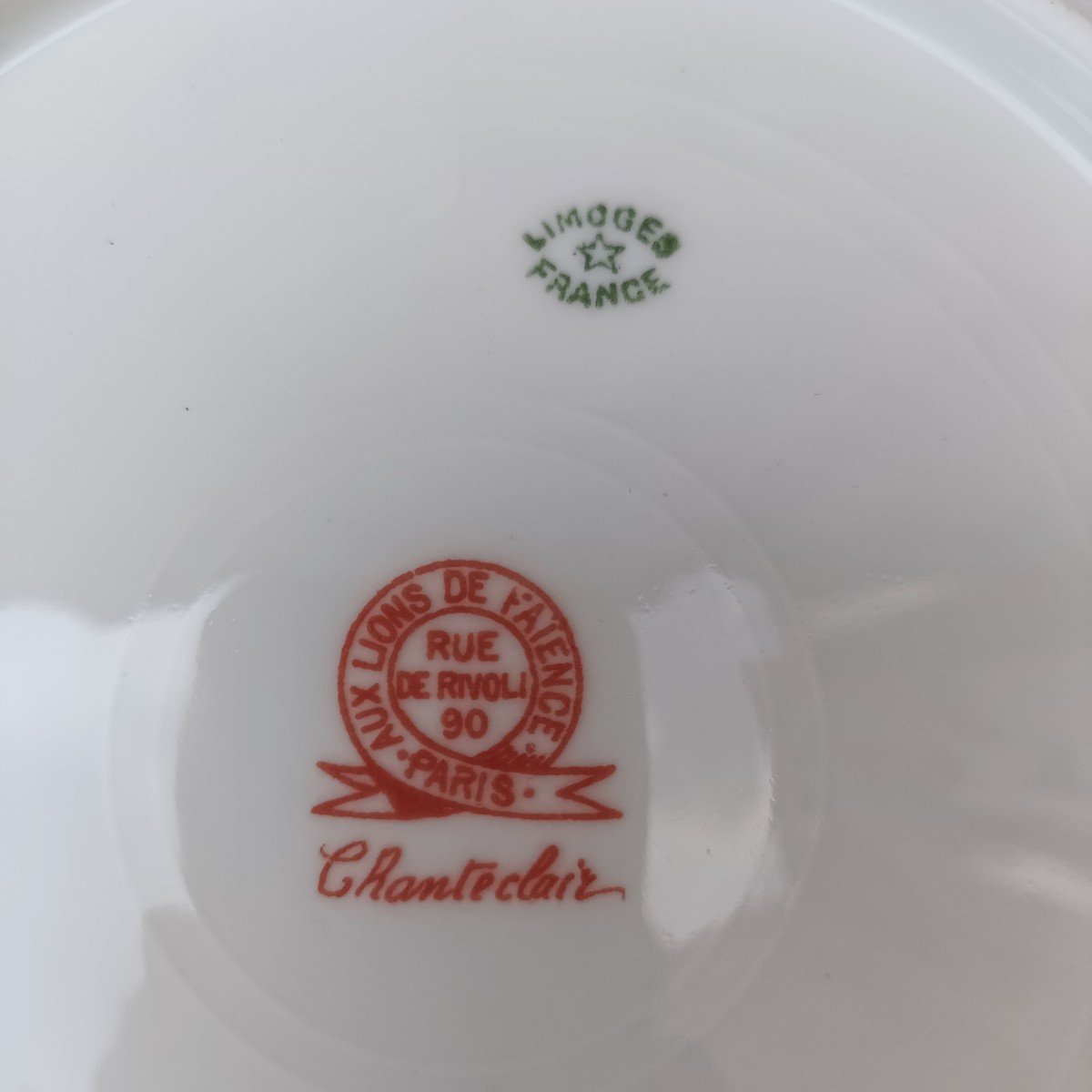 Limoges Porcelain With Earthenware Lions 6 Dinner Plates 6 Dessert Plates 6 Soup Plates -photo-3