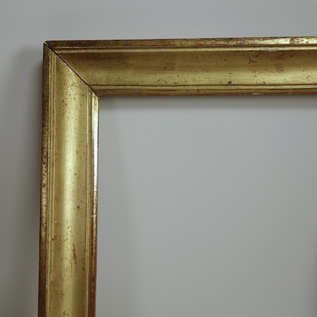 19th Century Gilded Wood Frame Rebate: 30.5 X 25 Cm-photo-2