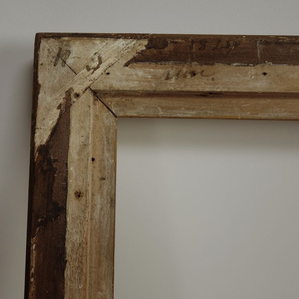 19th Century Gilded Wood Frame Rebate: 30.5 X 25 Cm-photo-4