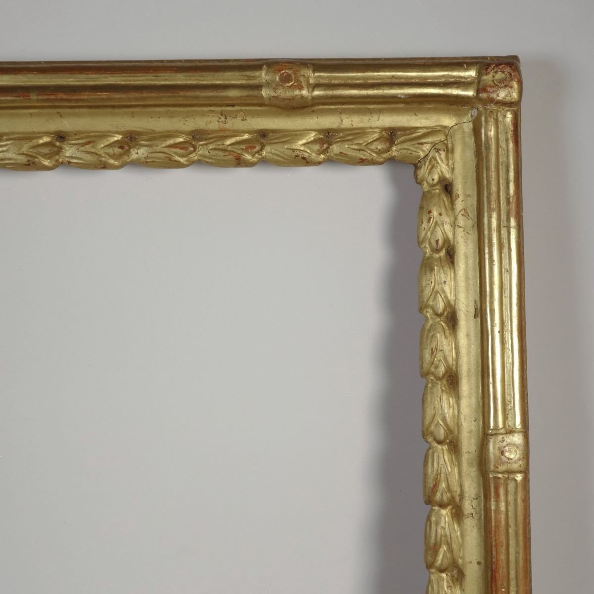 18th Century Gilded Wood Frame Rebate: 35 X 44.5 Cm-photo-3