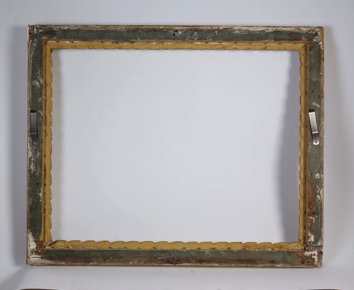 18th Century Gilded Wood Frame Rebate: 35 X 44.5 Cm-photo-2