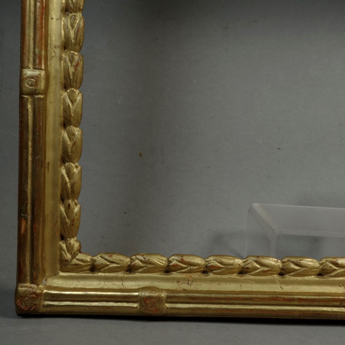 18th Century Gilded Wood Frame Rebate: 35 X 44.5 Cm-photo-5