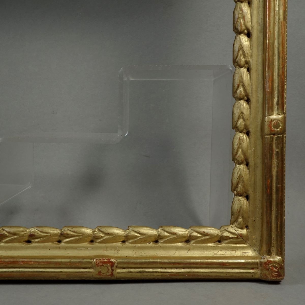 18th Century Gilded Wood Frame Rebate: 35 X 44.5 Cm-photo-6