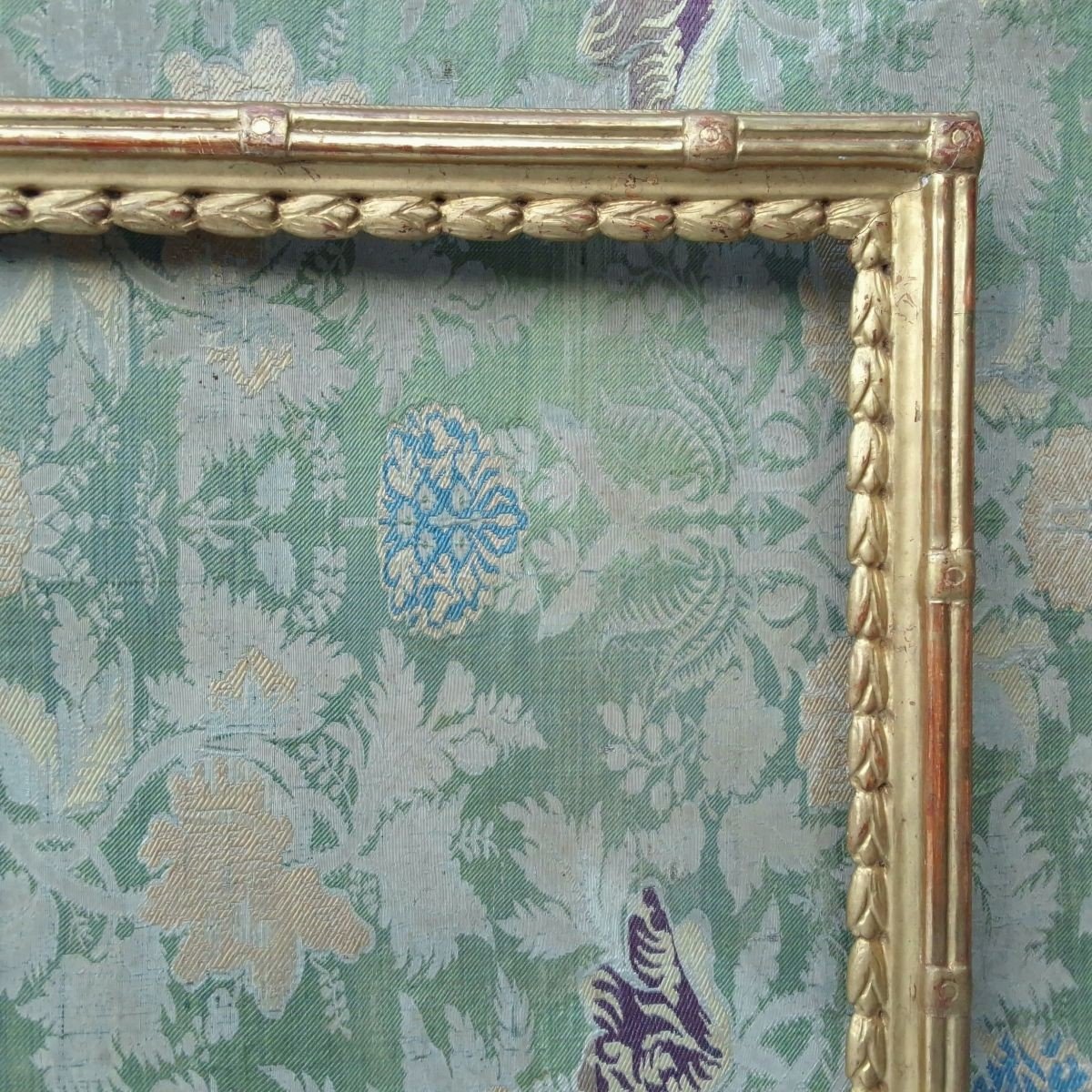 18th Century Gilded Wood Frame Rebate: 35 X 44.5 Cm-photo-4