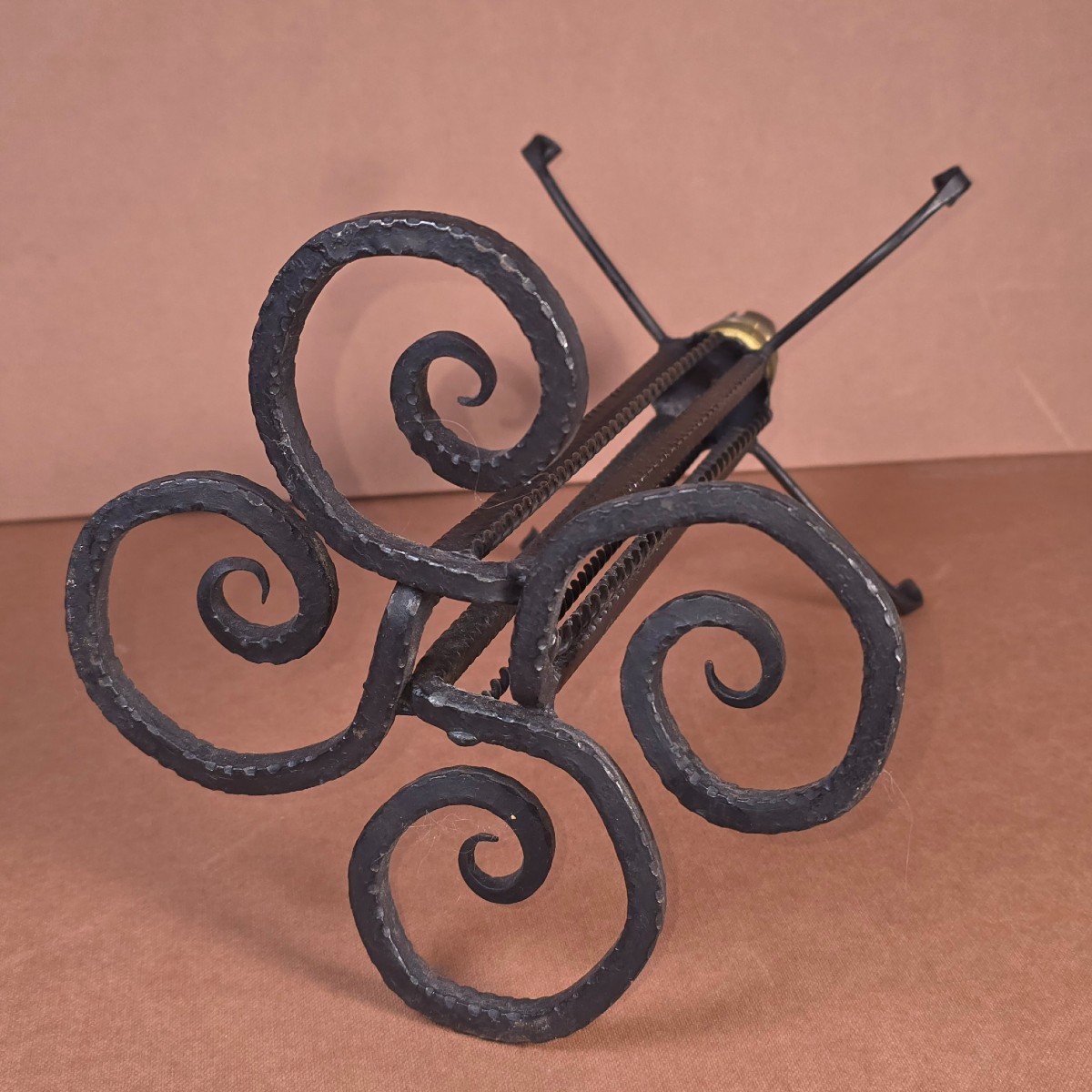 Art-deco Wrought Iron Lamp Base-photo-4