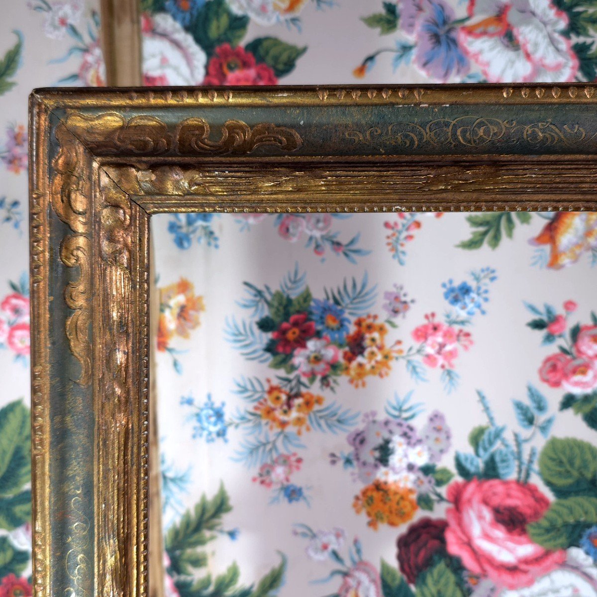 Circa 1920 Frame Rebate Style Molding: 23 X 33.5 Cm-photo-2