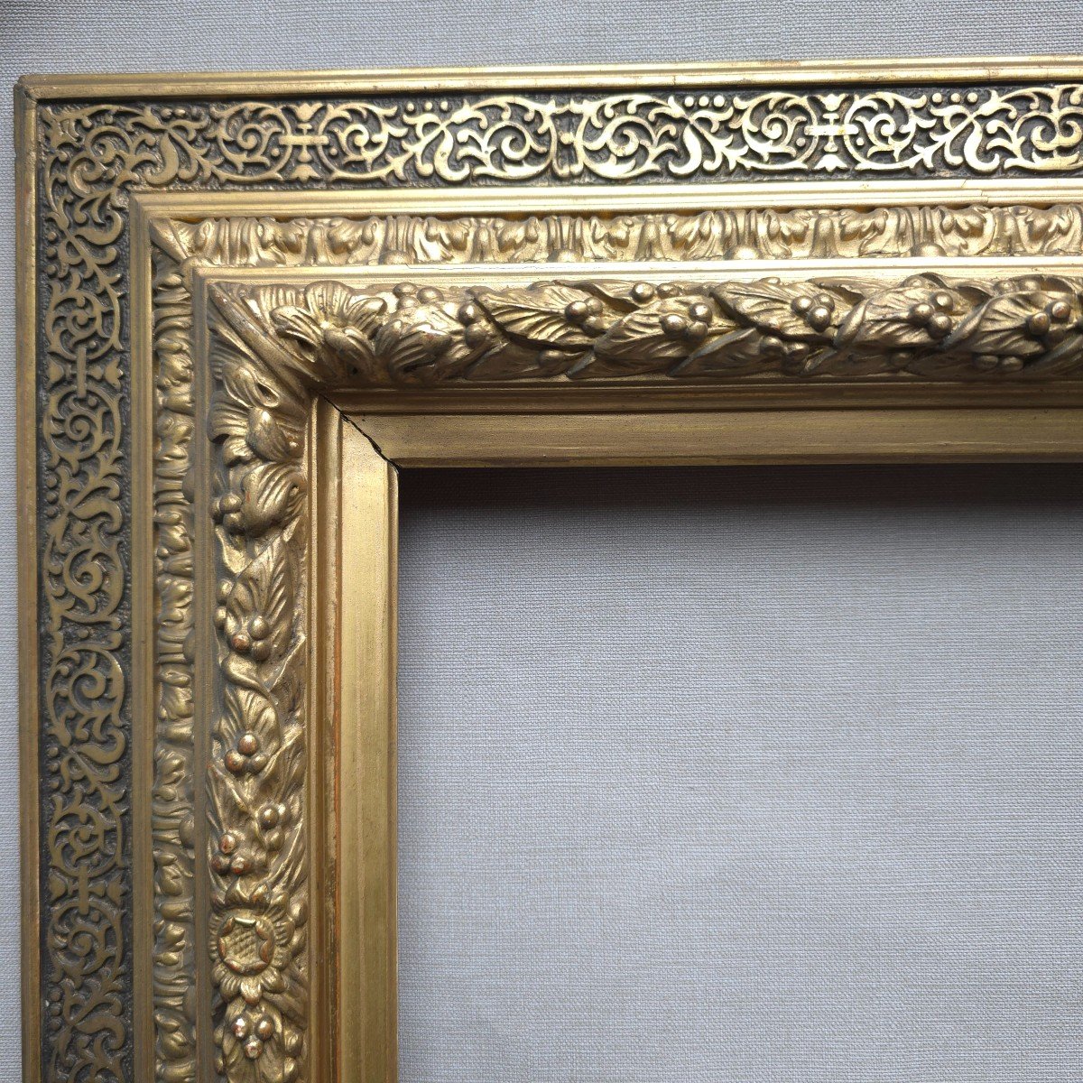 Napoleon III Frame Rebate: 36.5 X 25 Cm-photo-3