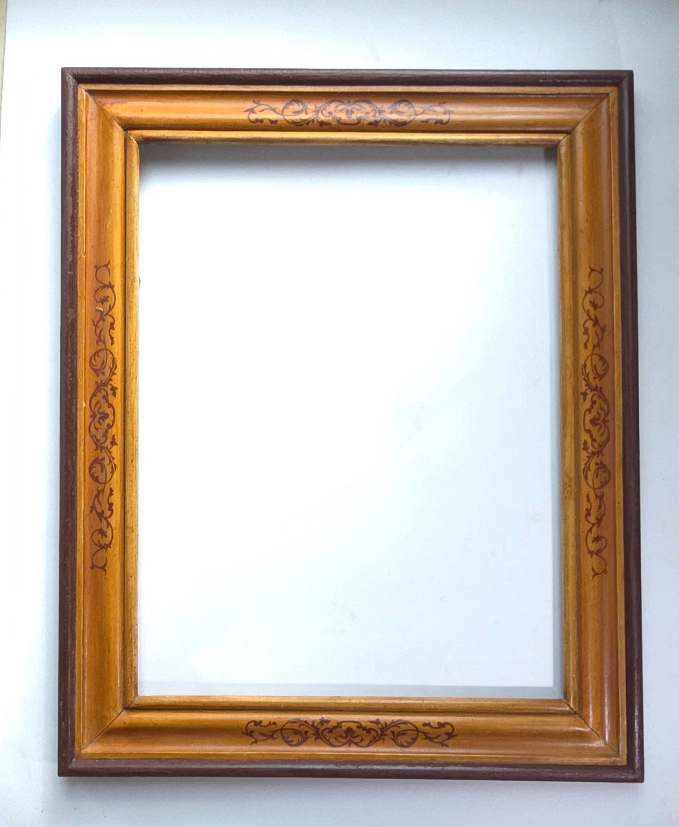 19th Century Painted Wood Frame-photo-3