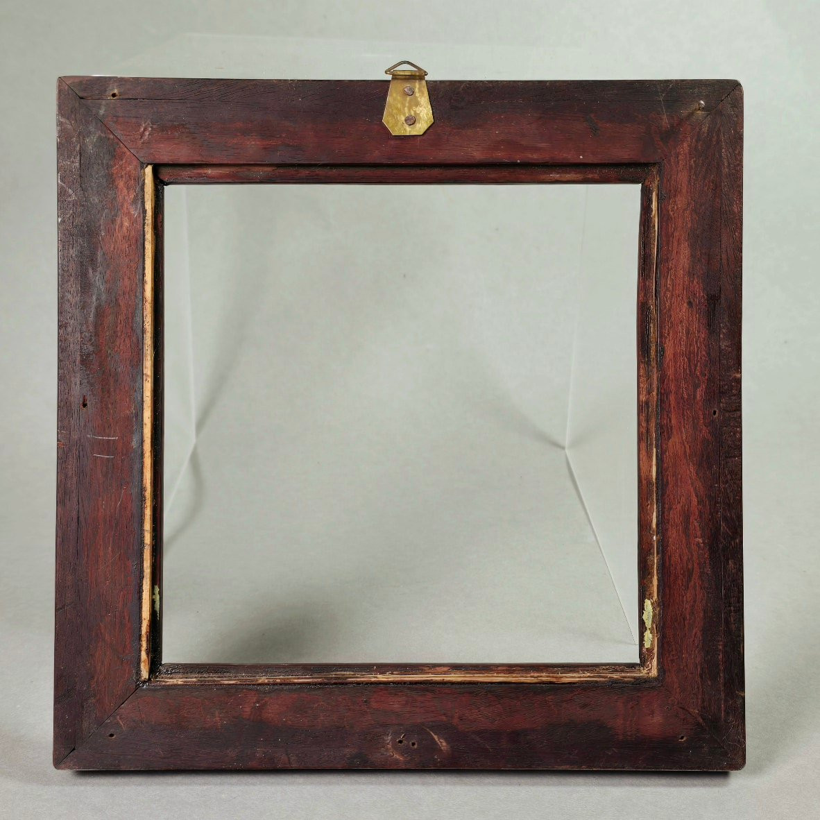 Small Asian Frame 20th Century Mother-of-pearl Marquetry-photo-3