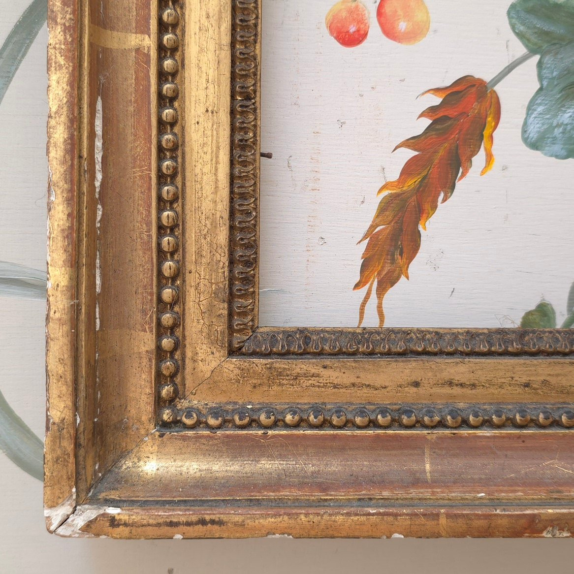 Golden Frame, End Of XVIIIe Century, Rebate: 57.5 X 41.5 Cm-photo-4