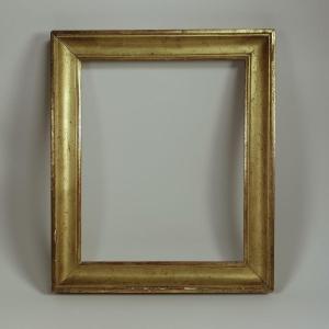 19th Century Gilded Wood Frame Rebate: 30.5 X 25 Cm