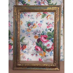 Circa 1920 Frame Rebate Style Molding: 23 X 33.5 Cm