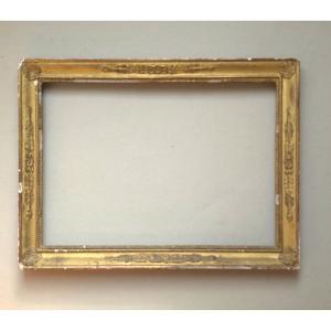 Empire Gilded Wood Frame Rebate: 28 X 39 Cm