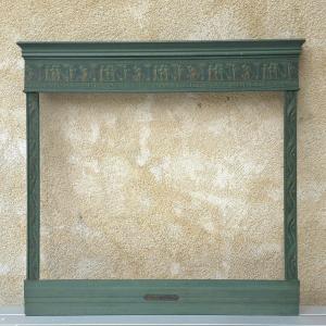 Large Art-deco Pediment Frame Rebate: 54.5 X 70.5 Cm