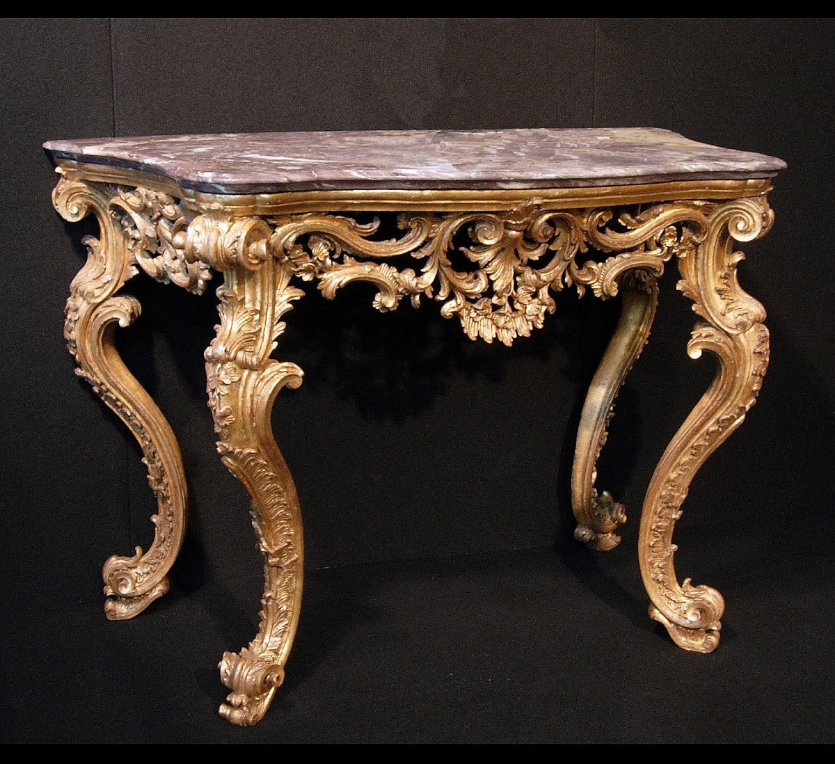 Louis XIV Golden Console, Italy XVIIIth Century