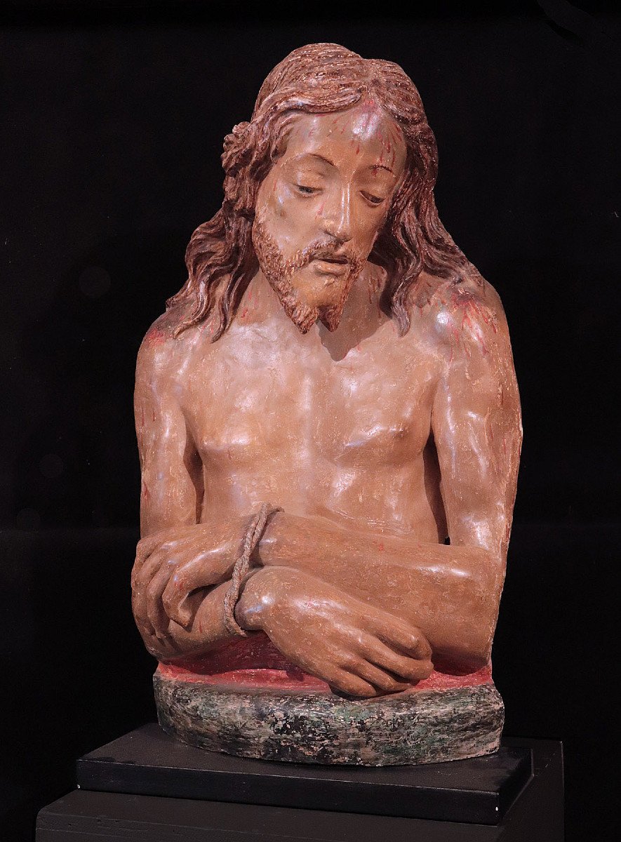  Stucco Sculpture "ecce Homo" 16th Century-photo-4