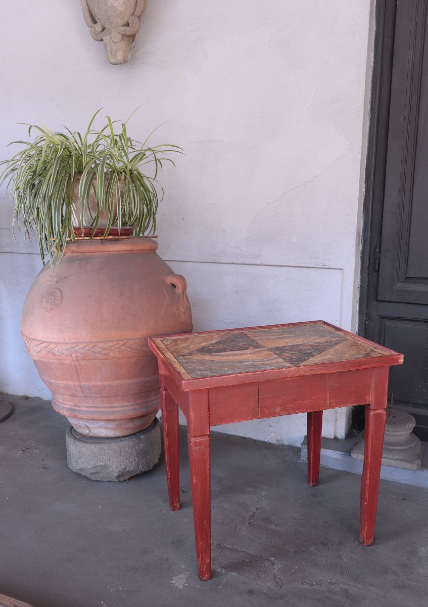 Table Laquée, Toscane, 18e Siècle-photo-3