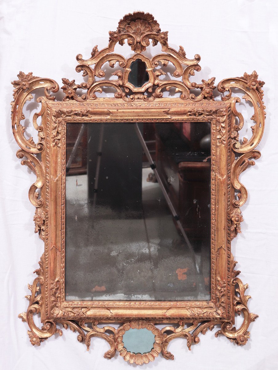 Gilded Mirror, Venice, 18th Century