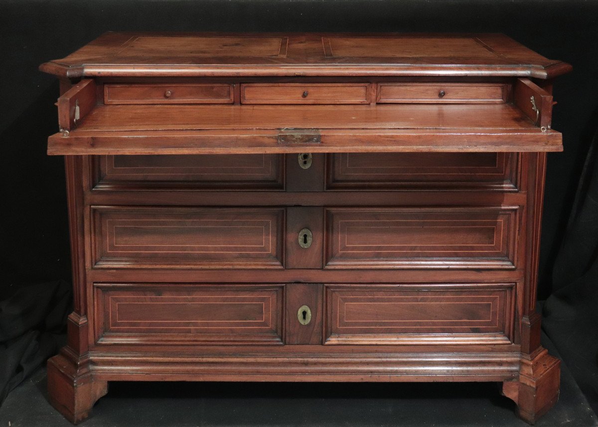 Chest Of Drawers With Scarabattolo, Tuscany, 18th Century-photo-3